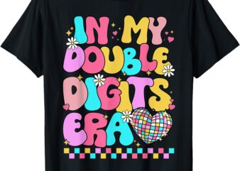 Coquette In my double digits era 10th Birthday Girls Women T-Shirt