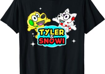 Cute Tyler And Snow Birthday Decoration for Boys And Girl T-Shirt