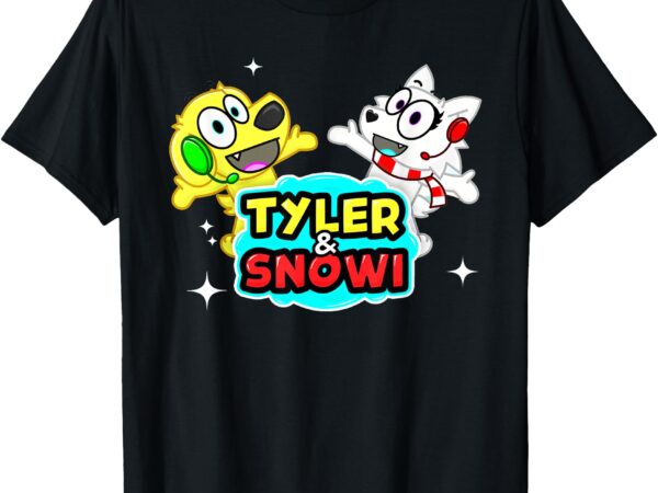 Cute tyler and snow birthday decoration for boys and girl t-shirt