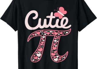 Cutie Pi Coquette Bow Women Kids Toddler Math Teacher Pi Day T-Shirt