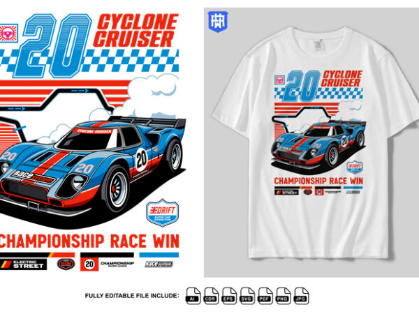 Cyclone cruiser racing team design