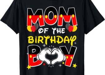 Dad And Mom Of The Birthday Boy Family Party Decor Matching T-Shirt