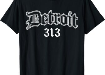 Detroit 313 Souvenir T-Shirt