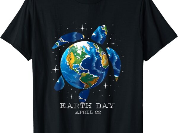 Earth day 2025 save earth sea turtle art save the planet t-shirt