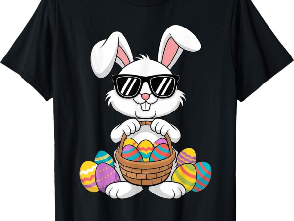 Easter boys girls kids toddler bunny rabbit easter egg hunt t-shirt