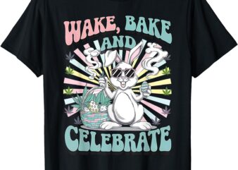 Easter Bunny Marijuana Cannabis Stoned 420 Weed Happy 420 T-Shirt