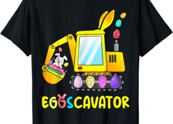 Easter Egg Hunt Shirt For Kids Toddlers Funny EggsCavator T-Shirt