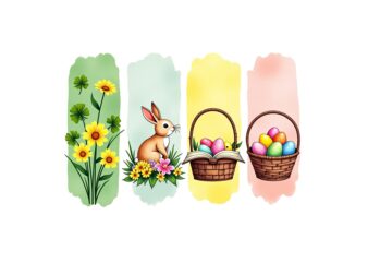 Trendy Retro Easter Sunday Bunny Rabbit Graphics t-shirt design jpeg & png design