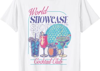 Epcot Drinking World Showcase Cocktail Club Drinking Team T-Shirt