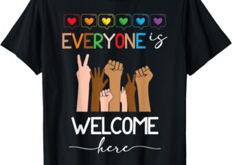 Everyone Is Welcome Here Idaho Teacher For Men Women T-Shirt