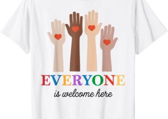 Everyone Is Welcome Here Idaho Teacher Funny T-Shirt