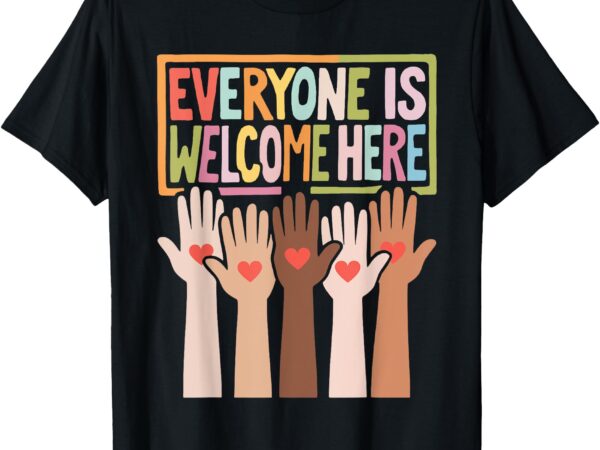 Everyone is welcome here idaho teacher student womens kids t-shirt