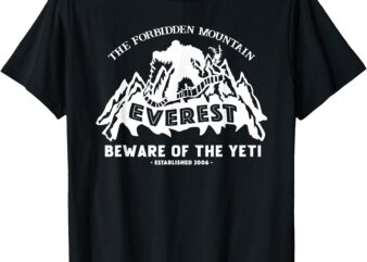 Expedition Everest, Yeti Research, Animal Theme Park Trip T-Shirt