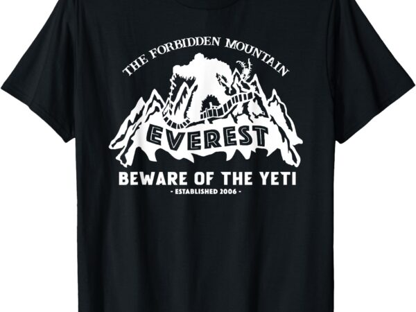 Expedition everest, yeti research, animal theme park trip t-shirt