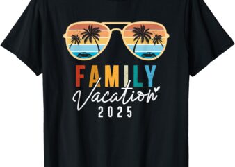 Family Vacation 2025 Beach Summer Men Women Kids Matching T-Shirt