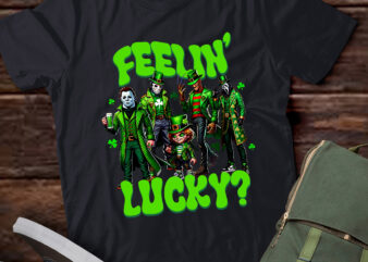 Feelin’ Lucky Funny St. Patrick’s Day Horror Mashup lb68