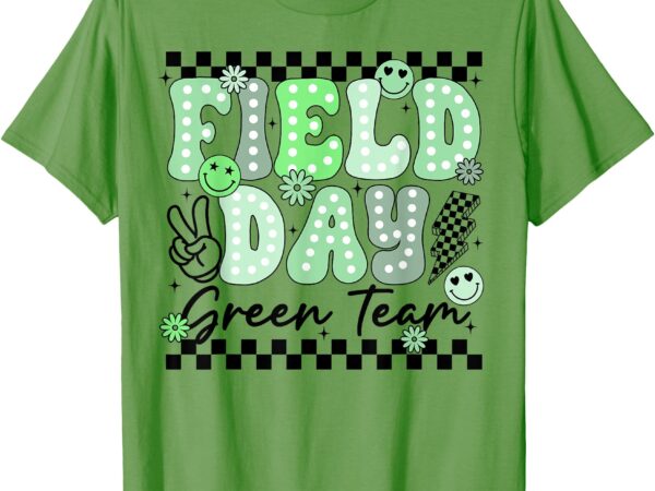 Field day green team color field trip team game competition t-shirt