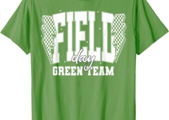 Field Day Green Team Color War Camp Team Game Competition T-Shirt