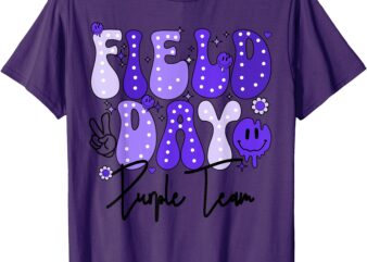 Field Day Purple Team Color Field Trip Team Game Competition T-Shirt