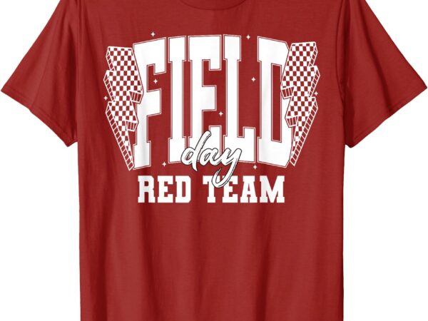 Field day red team color war camp team game competition t-shirt