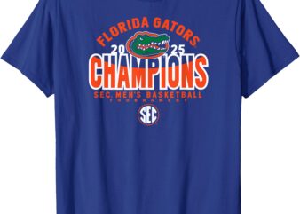 Florida Gators Men’s Basketball SEC Champs 2025 Royal T-Shirt