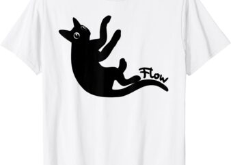 Flow Black Cat T-Shirt