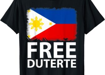 Free Duterte Supporter President Rodrigo Digong philippines T-Shirt