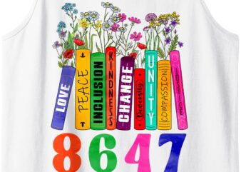 Funny 8647 Anti Trump 86 47 Boho Floral Feminist Political Tank Top