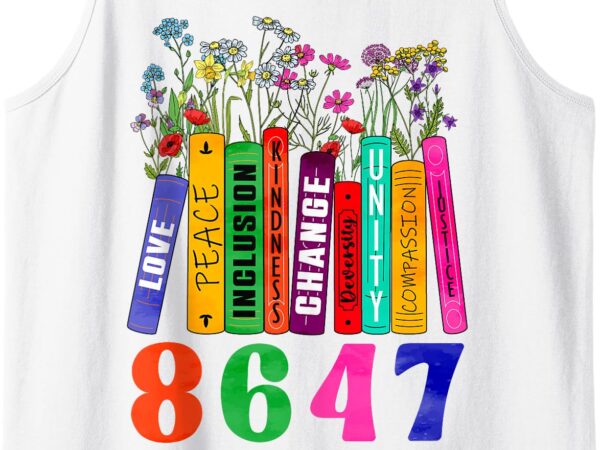 Funny 8647 anti trump 86 47 boho floral feminist political tank top t shirt graphic design