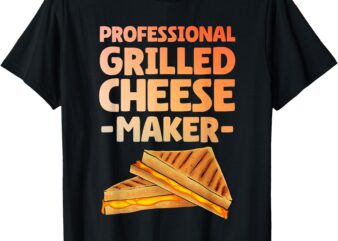 Funny Grilled Cheese Maker Art For Men Women Grilled Cheese T-Shirt