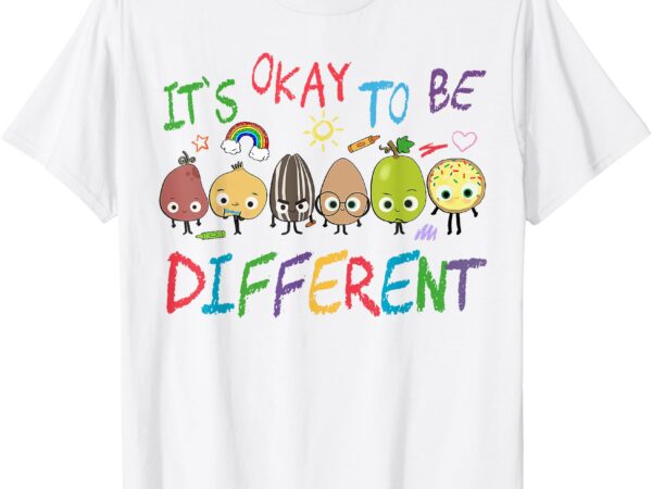 Funny it’s ok to be different apple teacher autism awareness t-shirt