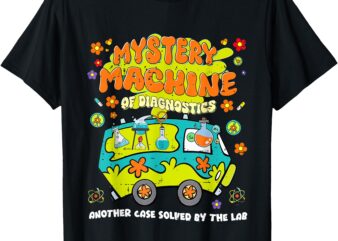 Funny Lab Week 2025 Retro Mystery Machine Of Diagnostics T-Shirt
