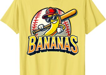 Funny Let’s Go Bananas Shirt Cute Banana Lovers Kids Adults T-Shirt