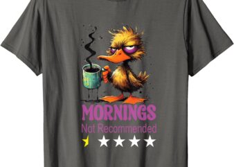 Funny Morning Duck graphic T-Shirt