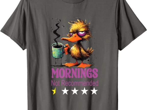 Funny morning duck graphic t-shirt