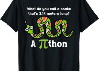 Funny Pi Day 3.14 Pithon Python Math Teachers Students Joke T-Shirt