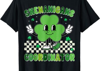 Funny Shenanigans Squad Teacher Retro St Patrick’s Day T-Shirt