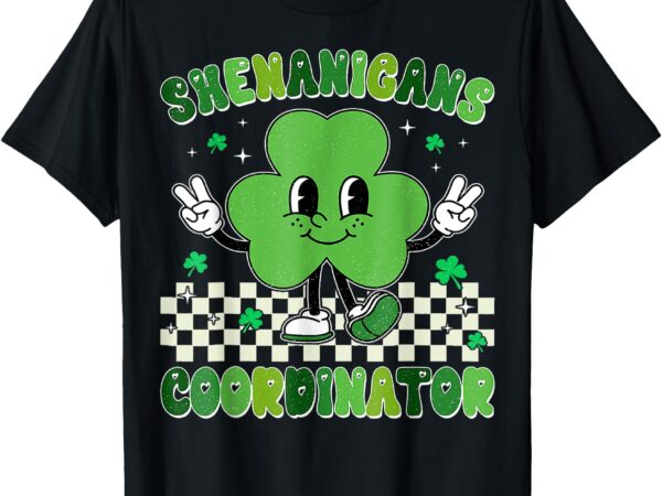 Funny shenanigans squad teacher retro st patrick’s day t-shirt