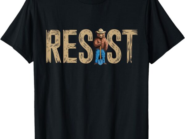 Funny the resist bear national park t-shirt