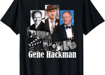Gene Hackman_002_Back Printed T-Shirt