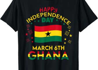 Ghana 68th Independence Day Ghanaian Pride Ghana Flag T-Shirt