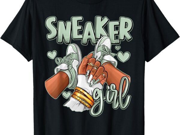 Girl afro seafoam abundance 4s matching tee for men women t-shirt