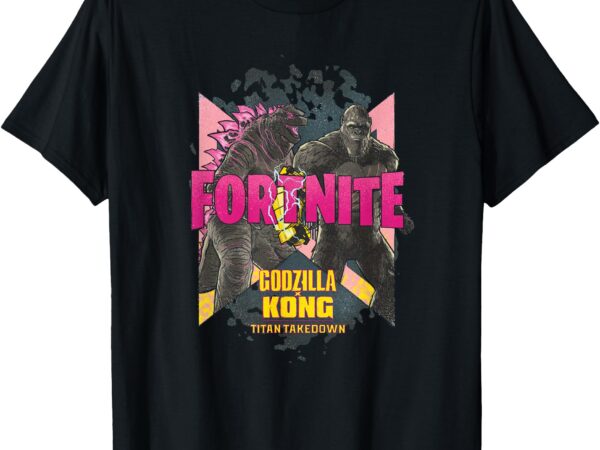 Godzilla x kong x fortnite – officially licensed t-shirt