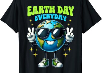 Happy Earth Day 2025 Save The Planet Earth Day Everyday Kids T-Shirt