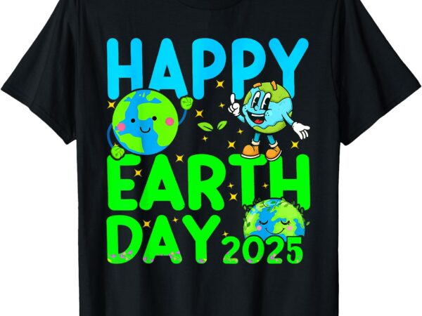 Happy earth day shirt cute earth day 2025 men women kids t-shirt