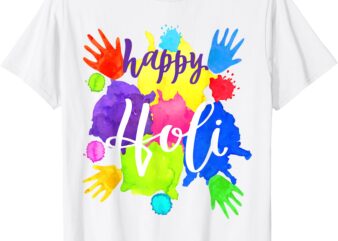 Happy Holi Shirts for Kids Boys Girls Toddler India Hindu T-Shirt