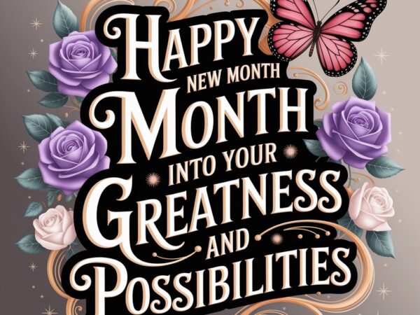 Happy new month march into your greatness and possibilities graphic t shirt