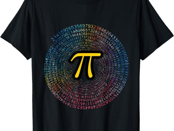 Happy pi day 3,14 pi spiral symbol math science lover nerdy t-shirt