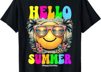 Hello Summer Boy Girls Last Day Of School End Of School Year T-Shirt