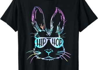 Hip Hop Happy Easter Bunny Face With Sunglasses Men Boy Kids T-Shirt